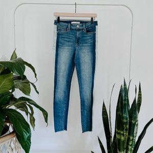 Ella Moss High Rise Skinny Tuxedo Stripe Jeans